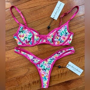 Watercolor Floral Lingerie Set from Love And Lemons